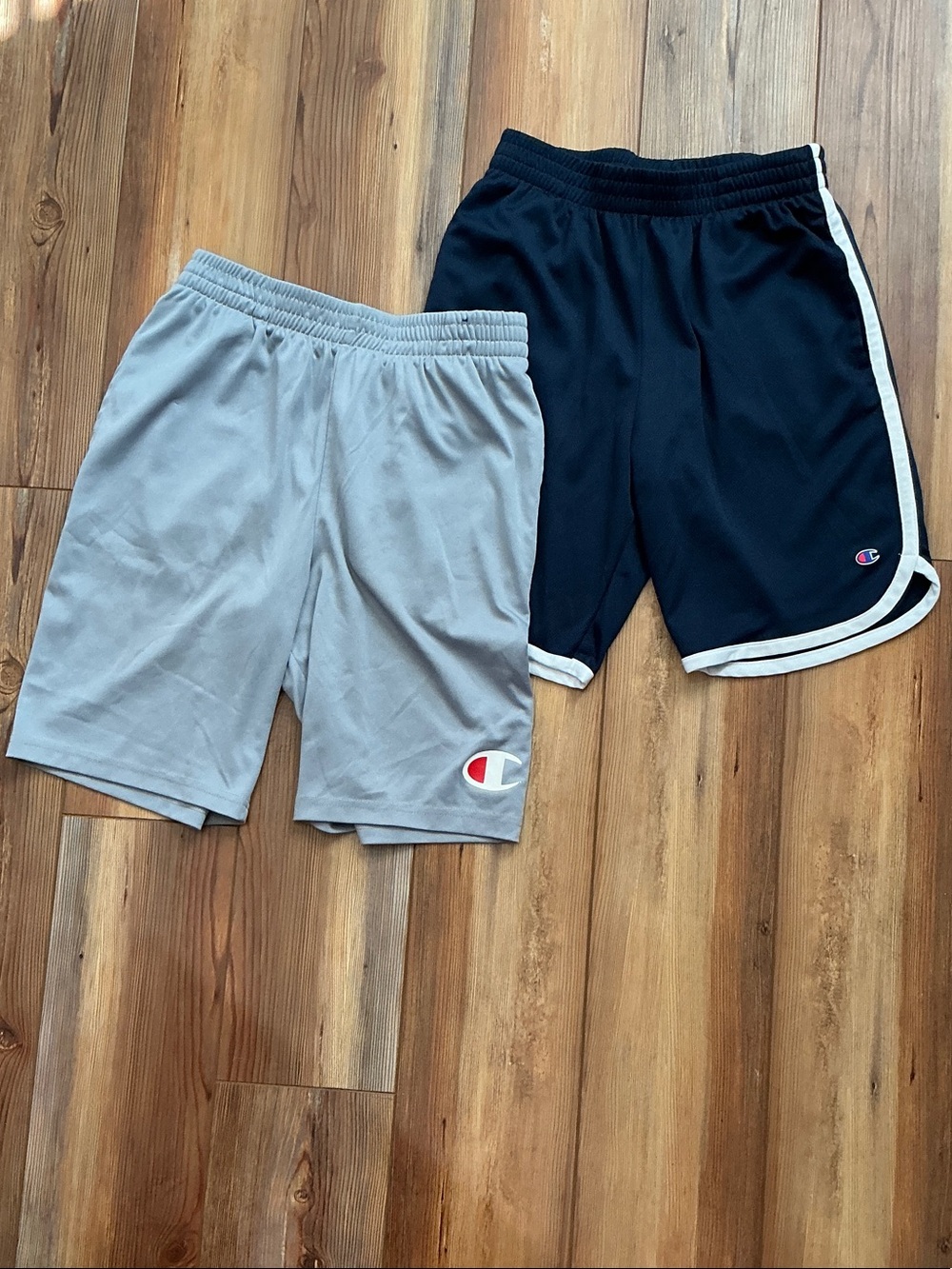 Champion Boy’s Athletic Shorts Duo - Gray & Navy